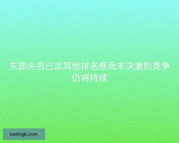 东部头名已定其他排名悬而未决激烈竞争仍将持续